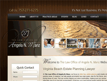 Tablet Screenshot of manzlawfirm.com